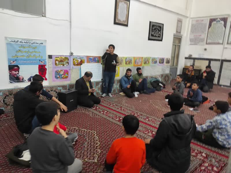 برگزاري کلاس مداحي در کانون مسجد امام رضا(ع) سريش آباد